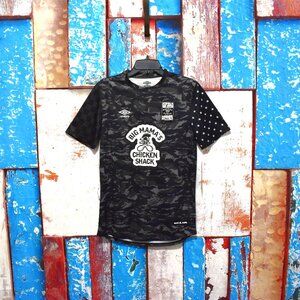 Men's Umbro Mel D.Cole United FC Queens/Kings 718 Jersey Soccer SMALL Black NEW